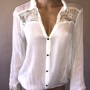 Tibi Crochet Blouse XS/S